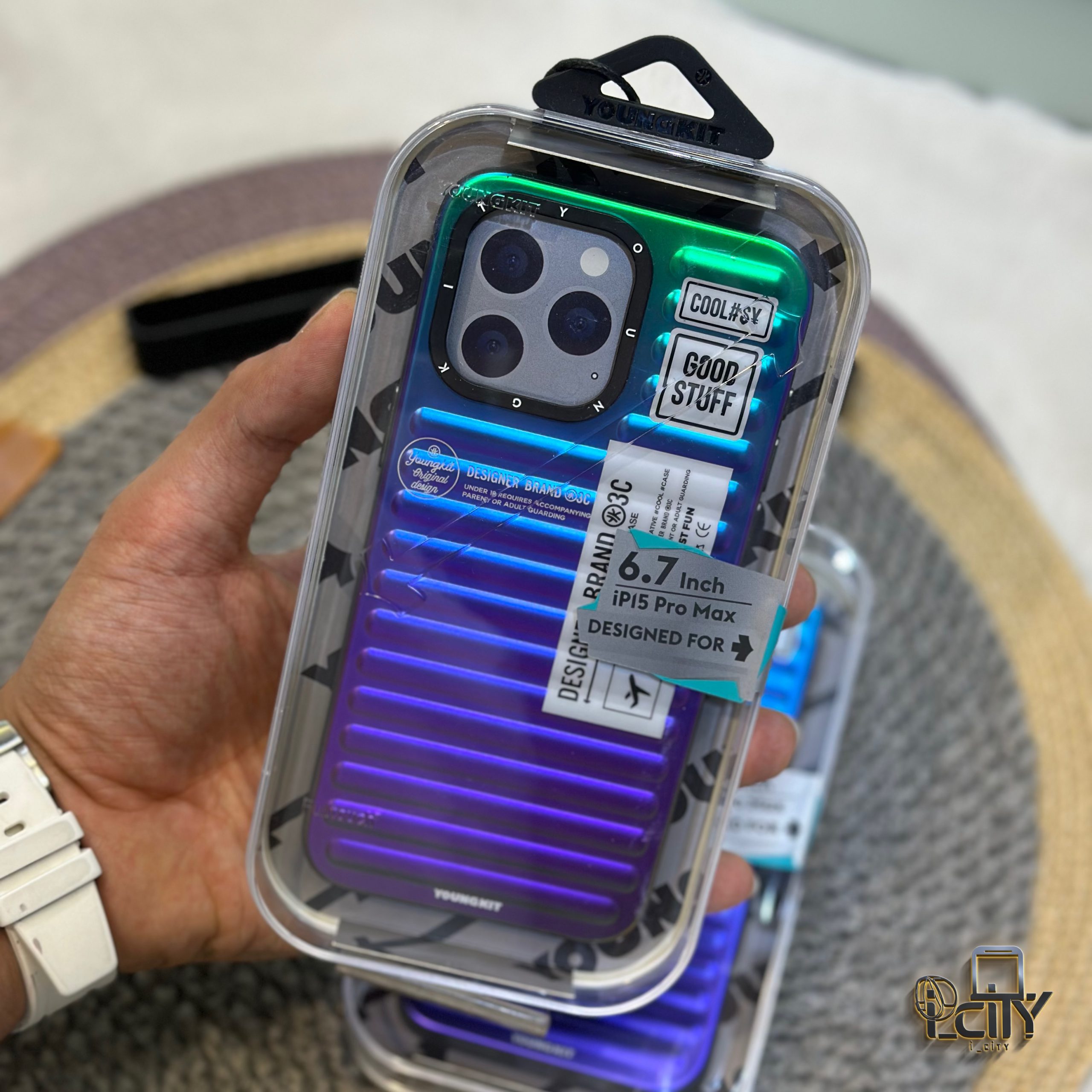 قاب یانگ کیت سکرت کالر بنفش آیفون  youngkit secret color purple iphone