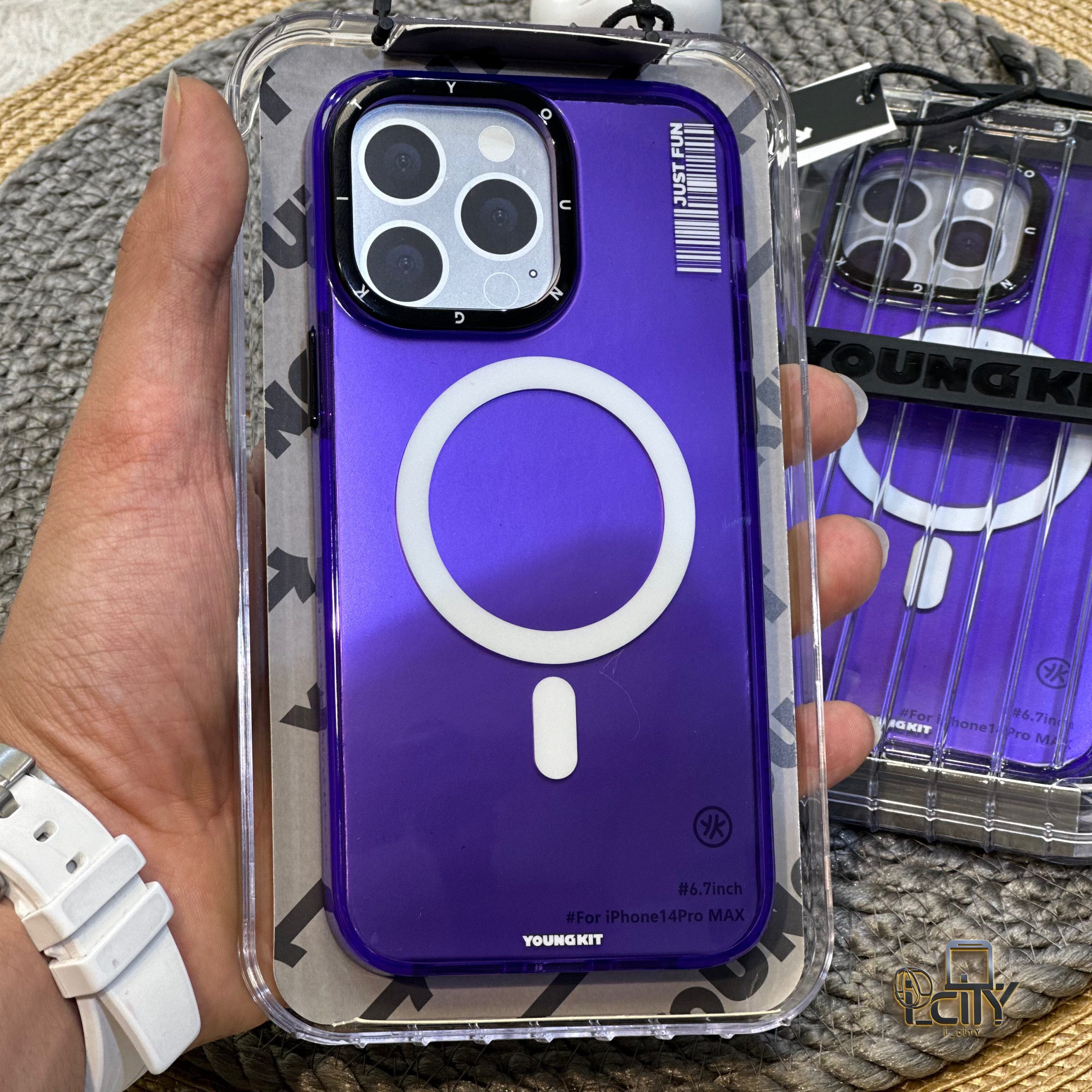 قاب یانگ کیت کریستال بنفش 14پرومکس Youngkit Crystal purple