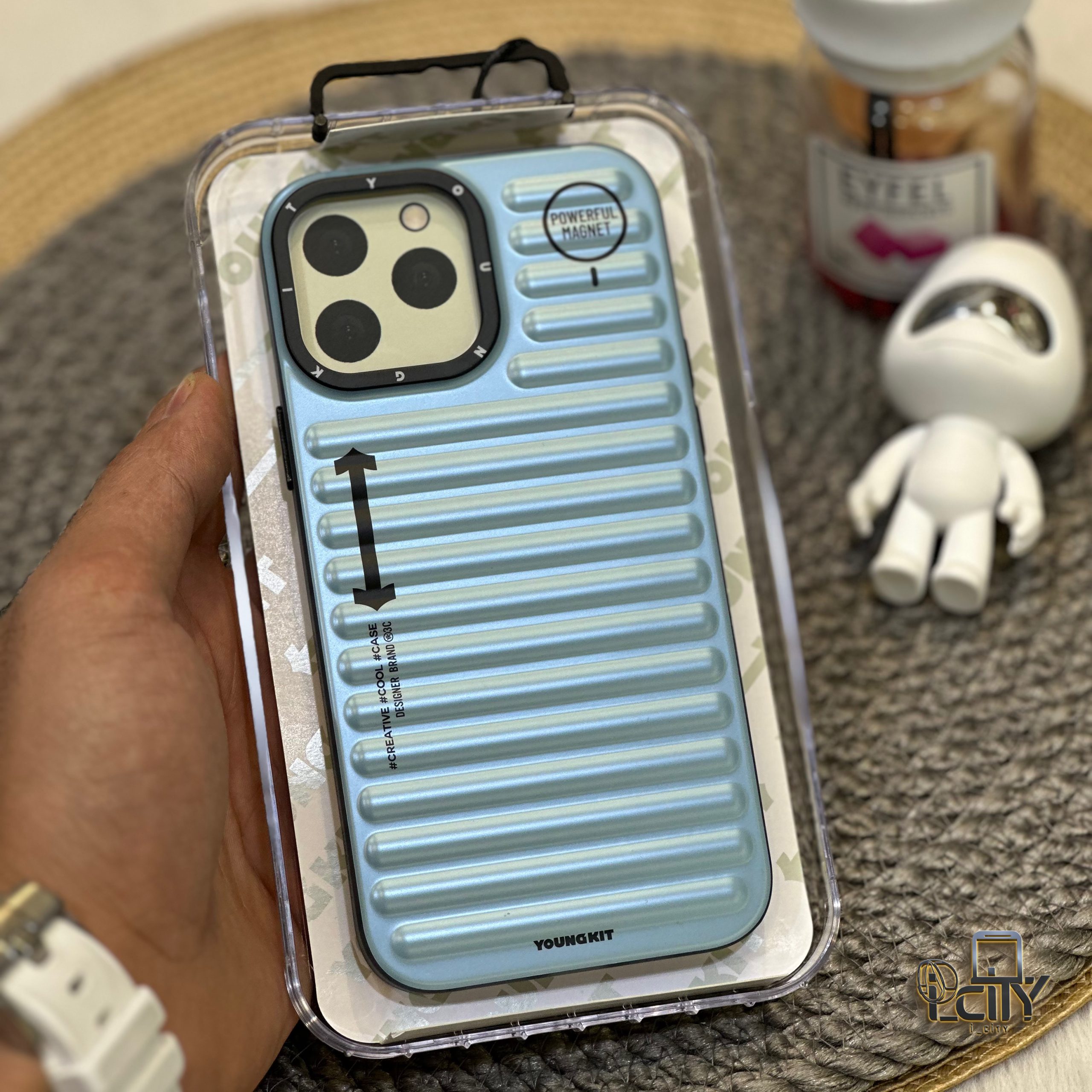 قاب یانگ کیت تروکالر آبی آیفون 13 پرو مکس Youngkit True Color