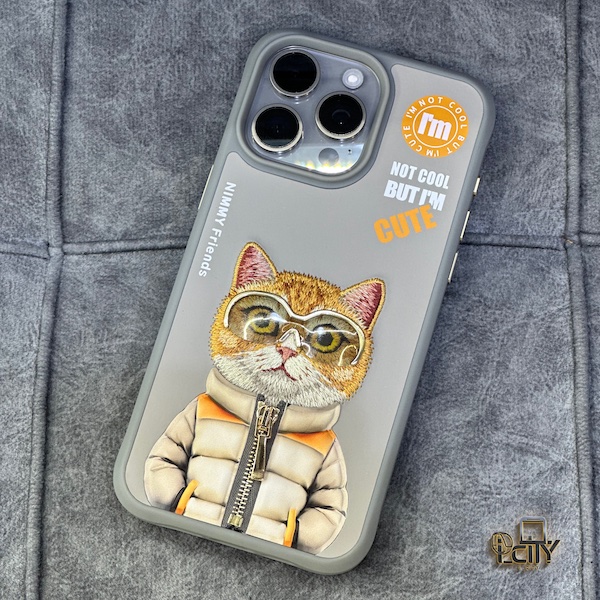 قاب گربه نیمی آیفون۱۵پرومکس Nimmy cool & cute series iphone 15promax