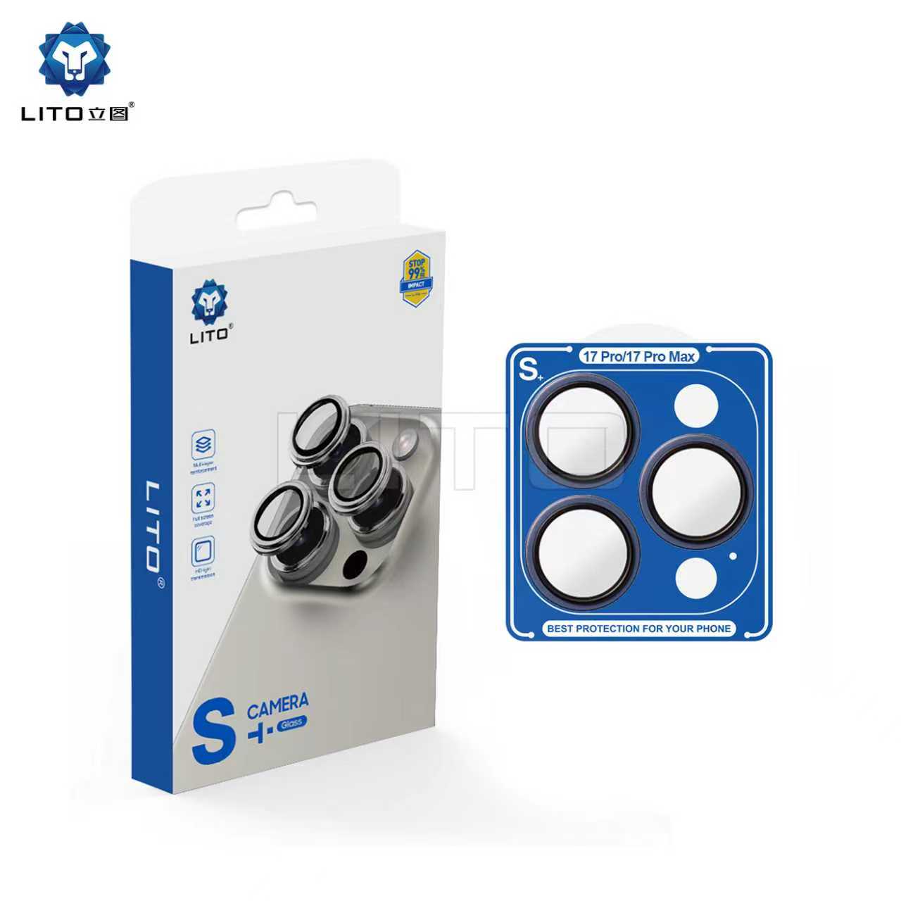 گلس محافظ لنز دور فلزی لیتو LITO مدل  S مناسب 17 پرو / 17 پرو مکس