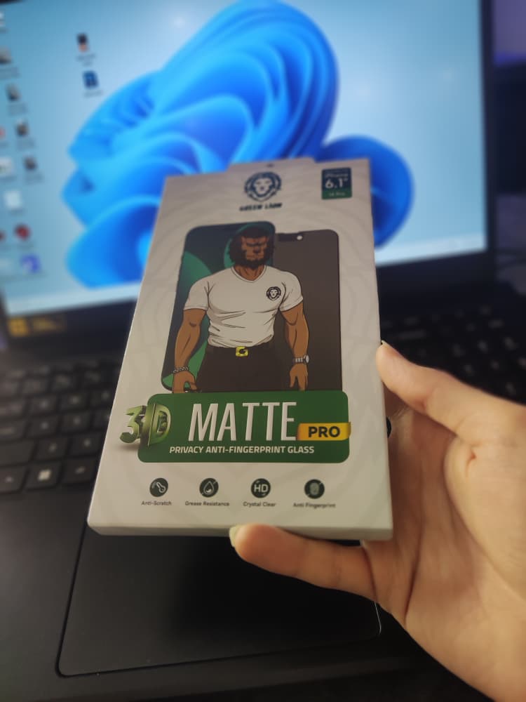 گلس مات پرایوسی گرین لاین 3D Matte Pro Privacy آیفون iPhone 14 Pro