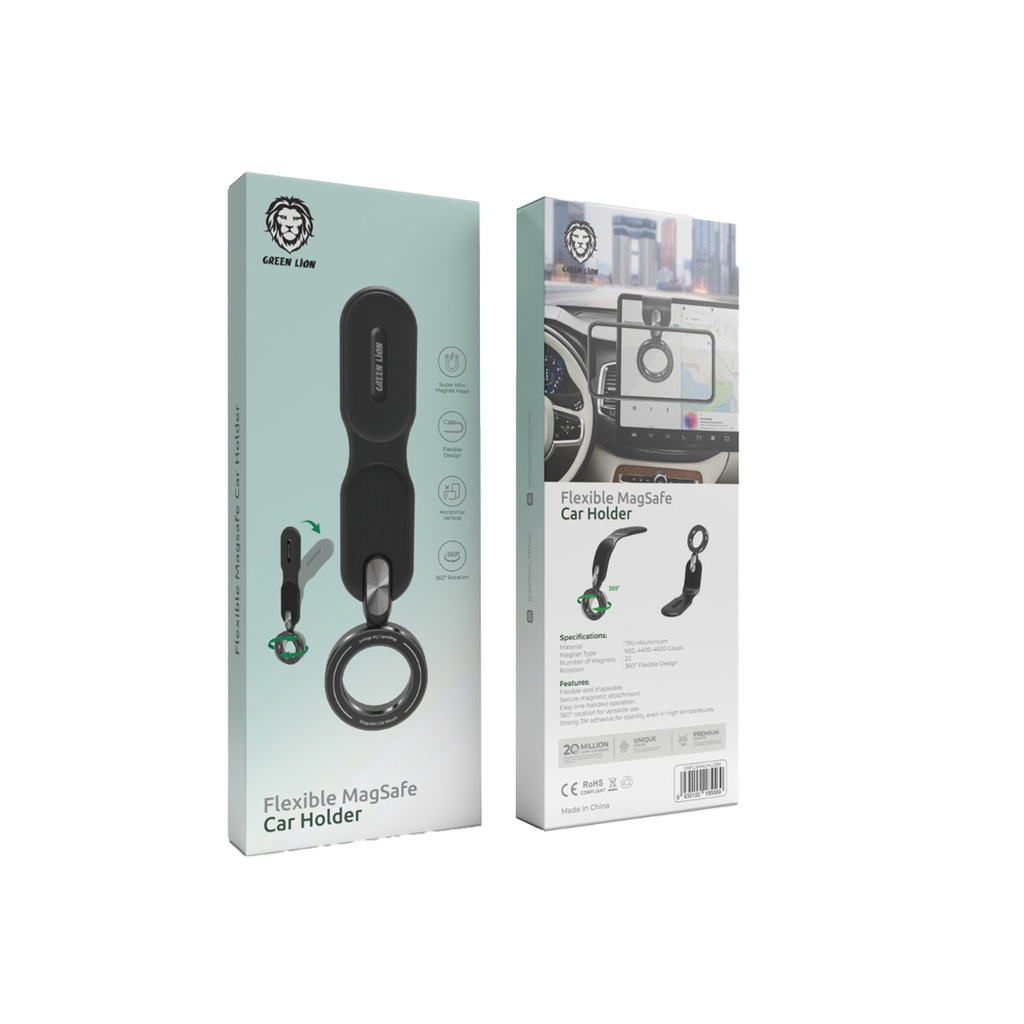 هولدر نگهدارنده مگ‌سیف‌دار خودرو گرین مدل Flexible Magsafe Car Holder